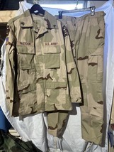 NWOT US Army USGI DCU Desert Camo Combat Uniform Jacket &amp; Pants Med Long - £70.60 GBP