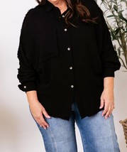 Aemi + Co delilah button up shirt in Black - size L - £25.71 GBP