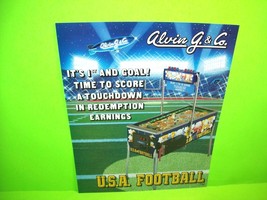USA Football 1992 Original Face To Face Pinball Machine Flyer Artwork Promo - £13.29 GBP