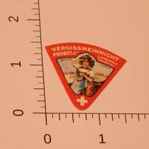 Vintage Vergissmeinnight Probst Cheese Label - £3.05 GBP