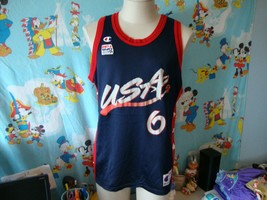 Vintage 90's USA Olympics Dream Team Penny Hardaway NBA Champion Jersey 44 - $59.39