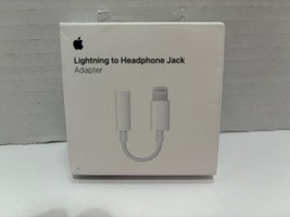 GENUINE Apple Lightning To 3.5mm Headphone Jack Adapter MMX62AM/A New Se... - $6.44