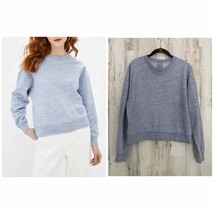 Gap Sweats Womens Heathered Blue Sweatshirt Size Small Tall - £15.74 GBP