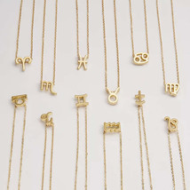 Golden Zodiac Sign Necklace - $61.33 CAD