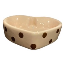 Spot&#39;s Diner Pet Bowl Ceramic Cat Dog Food Water Heart Shaped Coastline ... - $16.83
