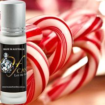 Candy Cane Premium Scented Perfume Roll On Fragrance Oil Hand Crafted Vegan - £10.16 GBP+