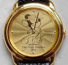 Disney Limited Edition Seiko Mens Mickey Mouse Watch! Original Case! Stunning! R - £239.80 GBP