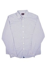 Untuckit Erbach Dress Shirt Mens L Plaid Nylon Stretch Long Sleeve Button Up - £19.21 GBP