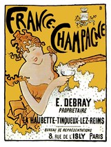 7647.France-champagne.Woman with champagne glass in hand.POSTER.art wall decor - £13.66 GBP+