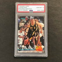 1995 Pacific Classic All Rookies #101 Jason Kidd Signed Card AUTO 10 PSA Slabbed - £62.92 GBP