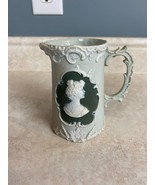 Victorian Style Cameo Lady&#39;s Face Silhouette Decorative Pottery Creamer ... - $241.07 MXN
