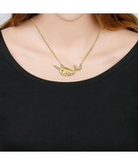 Narwhal Pendant Necklace Stainless Steel Chain Gold Animal Jewelry Chain... - £20.51 GBP