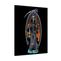 Express Your Love Gifts Santa Muerte Saint of Holy Death Canvas Ready to Hang Gr - $138.59