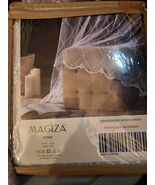 4 Panels Magiza Home Embroidered Sheer Curtains 52in X 84in New - $25.73