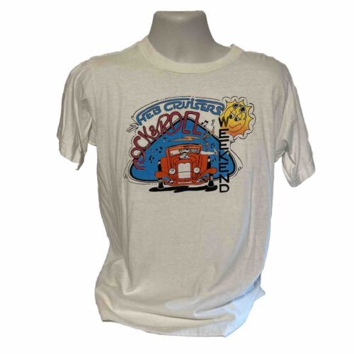 Primary image for Vintage 1980's HEB Cruisers Car Club Mens Large T-Shirt Hot Rod Drivers Group