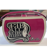 See Pics! Barbiecore Makeup Travel Bag  Hot Pink Train Case Fab All The ... - $22.00