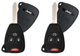 2 Remote Key for JEEP 2010-2018 4-Button Remote Start  OHT692427AA Top Q... - $28.05