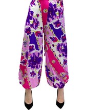 VTG 60s Eduardo Purple Harem Pants - Perfect Signed Op-Art Mod Nylon Sma... - $222.75