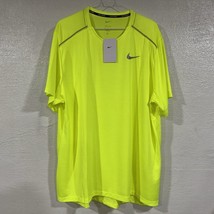 Nike Rise 365 DRI-FIT Men&#39;s Running T-Shirt Colt Green Yellow Size 2XL - $33.86