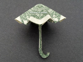 UMBRELLA Money Origami Dollar Bill Cash Sculptors Bank Note Handmade Dinero - £23.47 GBP