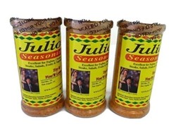Julio&#39;s Seasoning 8oz 3 Pack. hot sauce chips party seasoning popcorn queso - £27.43 GBP