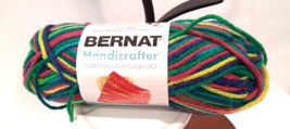 Bernat Handicrafter Cotton Yarn 42.5g Ombres-Psychedelic -162102 100% Co... - $9.41