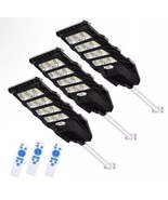 ($319.99) LEDMO 3-pack Solar Street Lights 528LEDs Waterproof Motion Sen... - $197.99