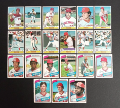 1979 &amp; 1980 O-Pee-Chee OPC Cincinnati Reds Baseball Card Lot NM+ (21 Diff Cards) - £19.65 GBP