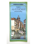 Vtg  Brochure American Express Guide To Amsterdam &amp; Surroundings 1977 Ma... - £11.85 GBP