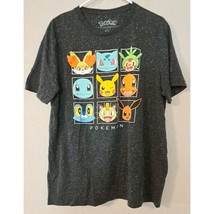 Pokemon Large T Shirt  Pokemon Characters Speckled Black Charmander Eeve... - $7.93