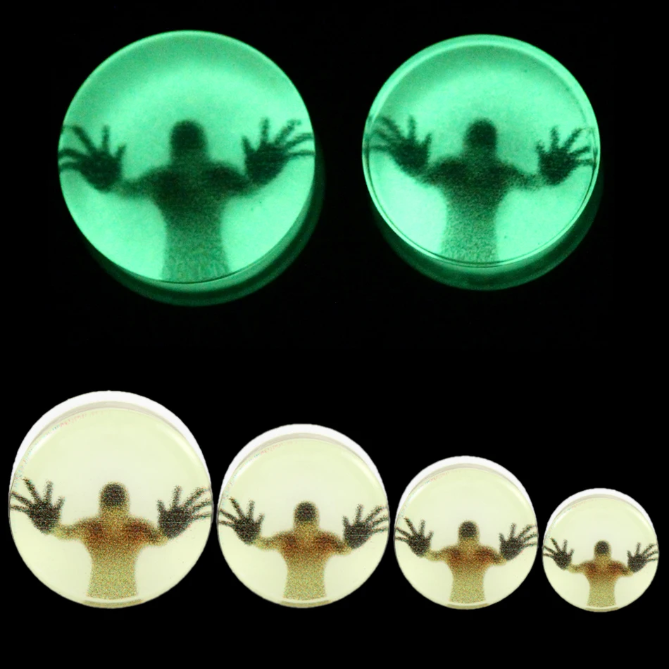House Home 2Pcs/lot Acrylic Ear As And Tunnels Expander Tunel Piercing Flexible  - £19.98 GBP
