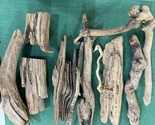 4 Pounds Lot Of Driftwood Pieces - Average 14&quot; Long - Assorted Sizes &amp; S... - £14.79 GBP
