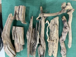 4 Pounds Lot Of Driftwood Pieces - Average 14&quot; Long - Assorted Sizes &amp; S... - £15.03 GBP