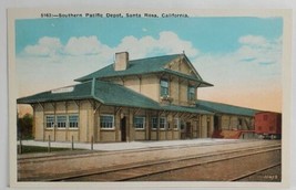 Santa Rosa California Southern Pacific Depot Postcard S18 - £3.14 GBP