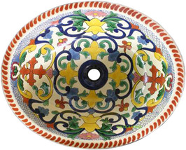 Mexican Oval Bathroom Sink &quot;San Antonio&quot; - $235.00