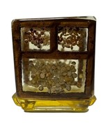 Vintage Gamut Designs Lucite Napkin Mail Holder Grain And Wheat Seeds MCM - $32.07 CAD