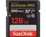 SanDisk Extreme PRO 128GB UHS-I U3 SDXC Memory Card - $51.82