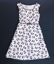 Pale Pink Cherry Print Dress Size 6 Coquette Feminine Rockabilly Retro Twee - $47.52