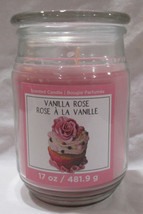 Ashland Scented Candle NEW 17 oz Large Jar Single Wick Spring VANILLA ROSE - £16.36 GBP