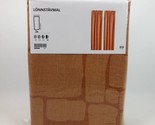 IKEA LÖNNSTÄVMAL Black-out Curtains 1 Pair Light Red-Brown   57x84&quot; 005.... - $133.64