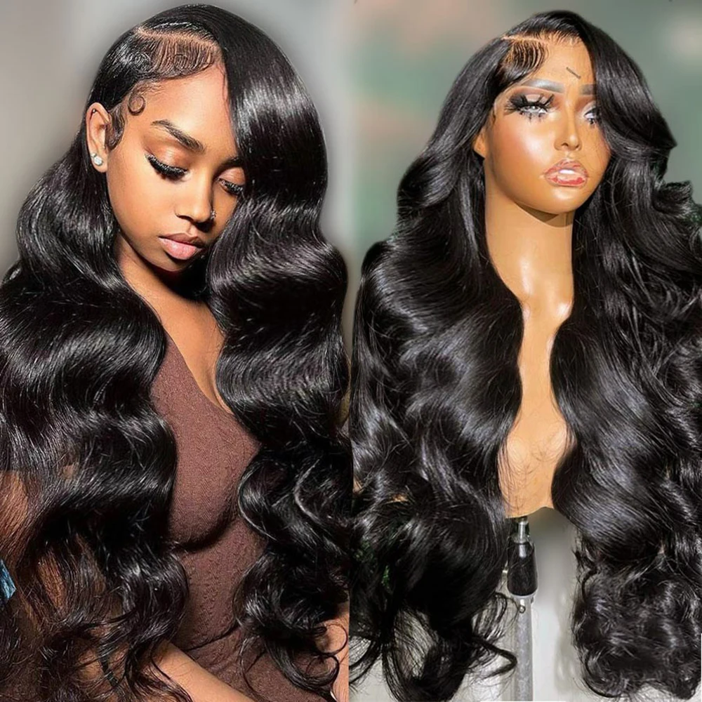 13x6 Transparent Body Wave Lace Front Human Hair Wigs For Women 32 36 In - £56.33 GBP+