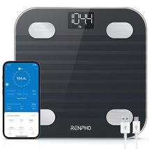 RENPHO Elis 1 USB Rechargeable Smart Body Fat BMI Scale, Digital Bathroo... - $22.99