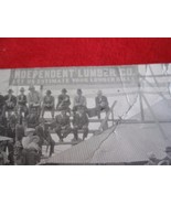 Vintage Real Photo Postcard Historic Lumber Company - £4.59 GBP