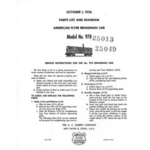 American Flyer Trains 970 Walking Brakeman Service Parts List &amp; Diagram Copy - £5.54 GBP