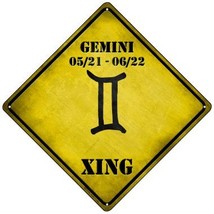 Gemini Xing Novelty Mini Metal Crossing Sign - £13.27 GBP