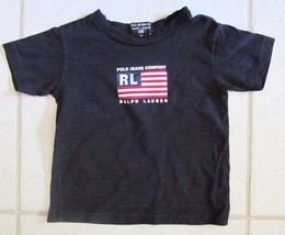 Polo J EAN S Co Ralph Lauren Toddler Cotton Knit Tee Shirt Flag S/S Kids Size 2T - £14.81 GBP