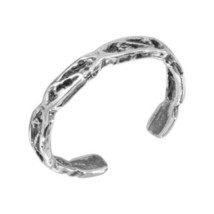 925 Sterling Silver Eleven Chain Design Adjustable Toe Ring / Finger Ring - £12.74 GBP