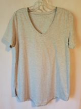 Soft Surroundings M pima cotton gray t shirt - $17.99