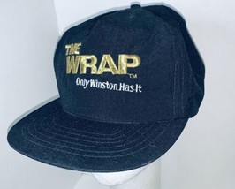 The Wrap Winston Cigarettes Black Cap Hat Rayon Snapback Only Winston Ha... - $15.13
