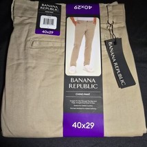 Banana Republic Men’s Chino Pant Size 40 X 29 Tan New Slim Stretch Strai... - $19.79